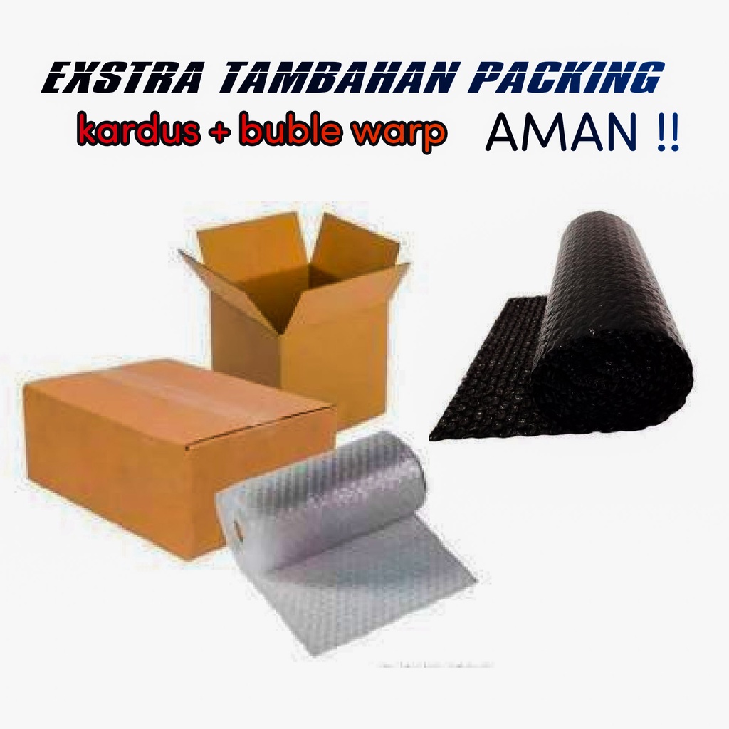 

PENGAMAN TAMBAHAN EXSTRA PACKING KARDUS + BUBBLE WARP PAKET AMAN SAMPAI KE ANDA