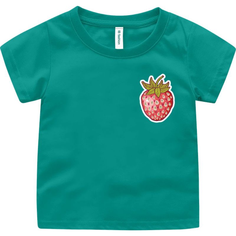 ((IB))KAOS ANAK2 UNISEX/LOGO STROBERRY DIGITAL SABLON