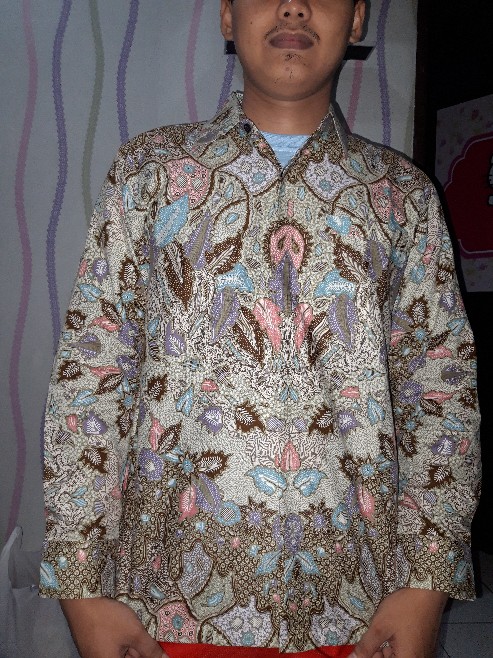 Wulu Pamulyan #2 Kemeja Batik Pria Lengan Panjang Hem Seragam Katun Printing Furing Premium Modern