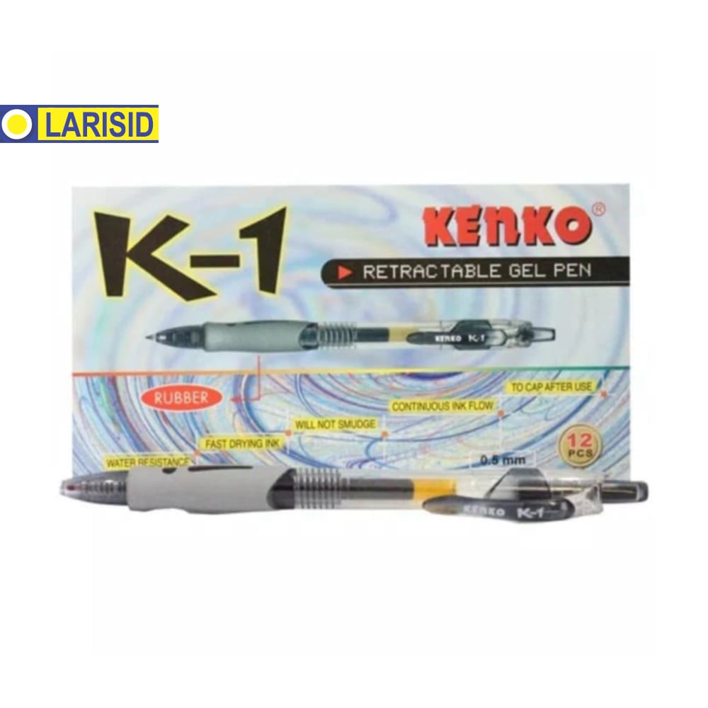 

BALLPOINT PULPEN PEN KENKO K1 K-1 0 5MM RETRACTABLE GEL