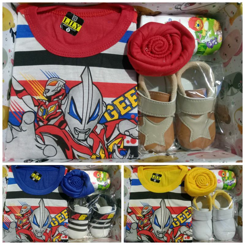 Kado bayi baru lahir/parsel sambang bayi - COWOK- ready sesuai gambar.-Ultraman