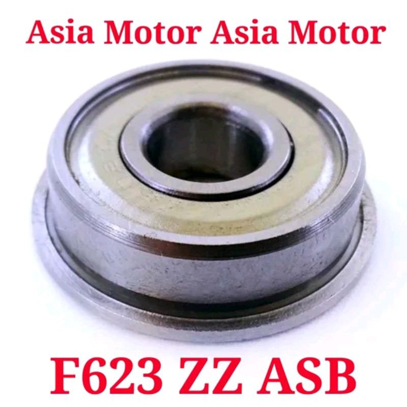 Bearing Laher F 623 ZZ ASB With Flange Bering Klaher F623ZZ ASB - F 623ZZ ASB Ukuran 3 x 10 x 4 mm