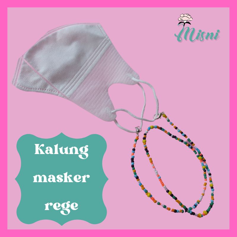KALUNG MASKER RANTAI TALI MASKER GANTUNGAN MASKER STRAP MASKER HIJAB KALUNG MASKER PASIR MANIK MANIK