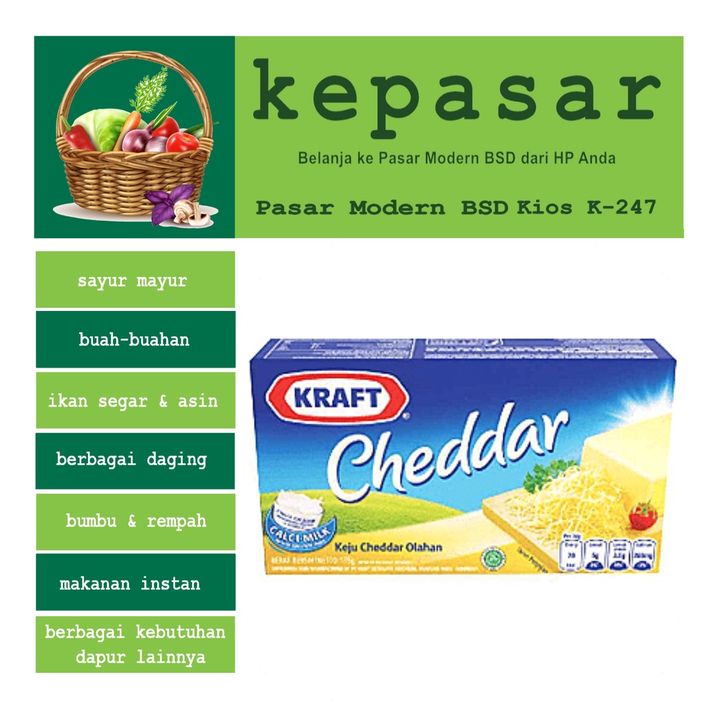 

Keju Cheddar 165 mL KRAFT