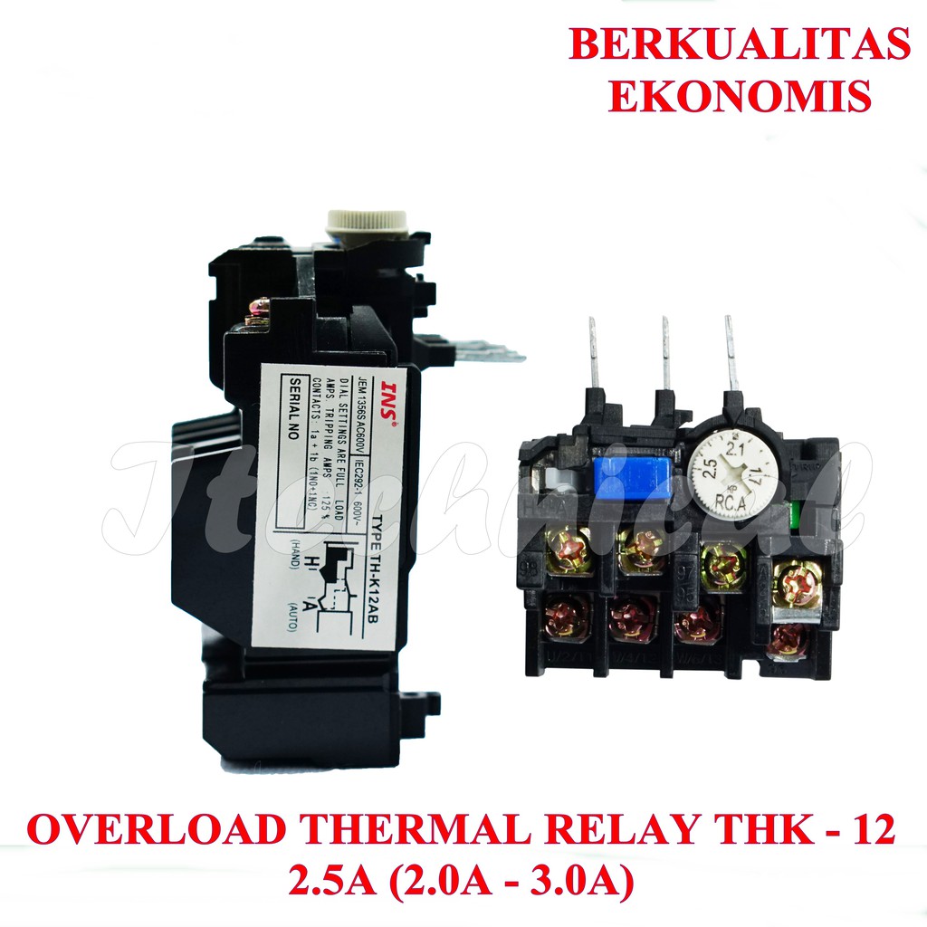 THERMAL OVERLOAD RELAY THK 12 3.6A / OVERLOAD TH-K12 3.6A INSCOM