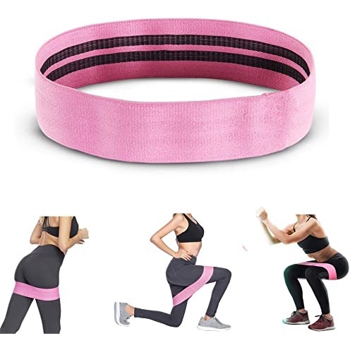 MILIKI SEGERA Alat Olahraga JS -9 Yoga Hip Band 3 Levels | Hip Resistance Band | Squat Band | Booty Band | Anti Slip