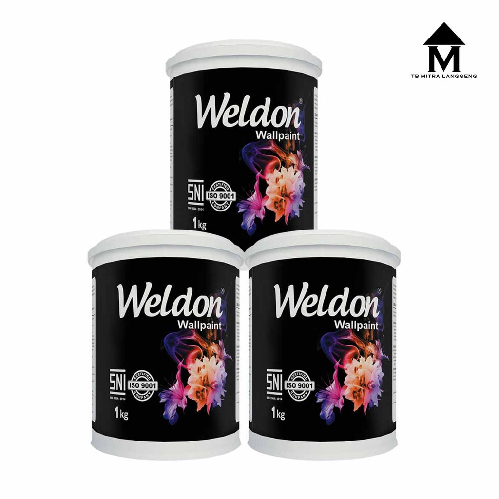 Cat Dinding Cat Tembok Dekorasi Interior Weldon 1Kg Anti Jamur