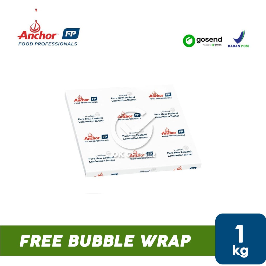 

Anchor Unsalted Butter Sheet (1 kg) KHUSUS GOSEND
