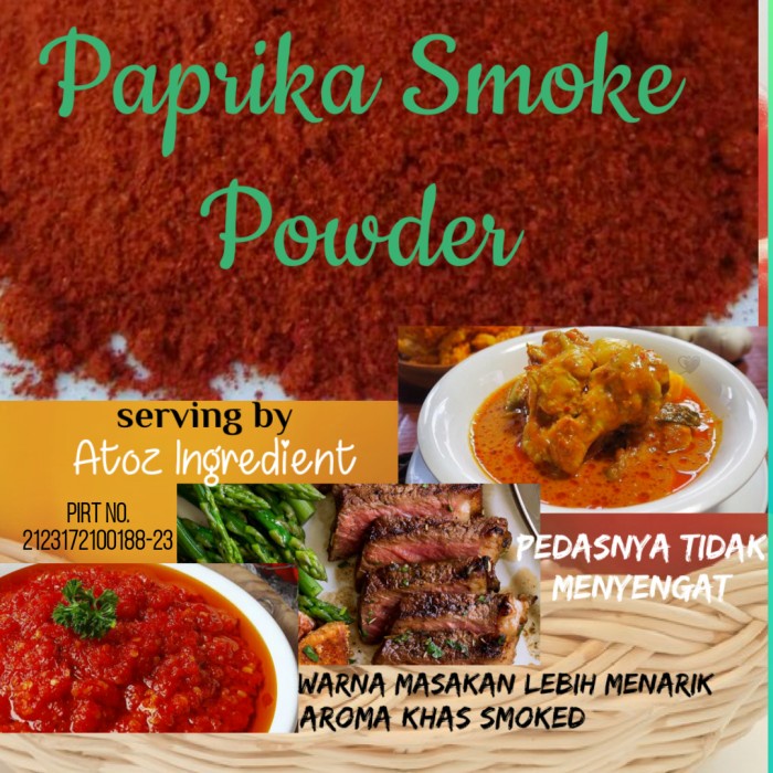 

Siap Kirim Paprika Smoke Powder 100Gram/ Bubuk Paprika Asap 100Gram