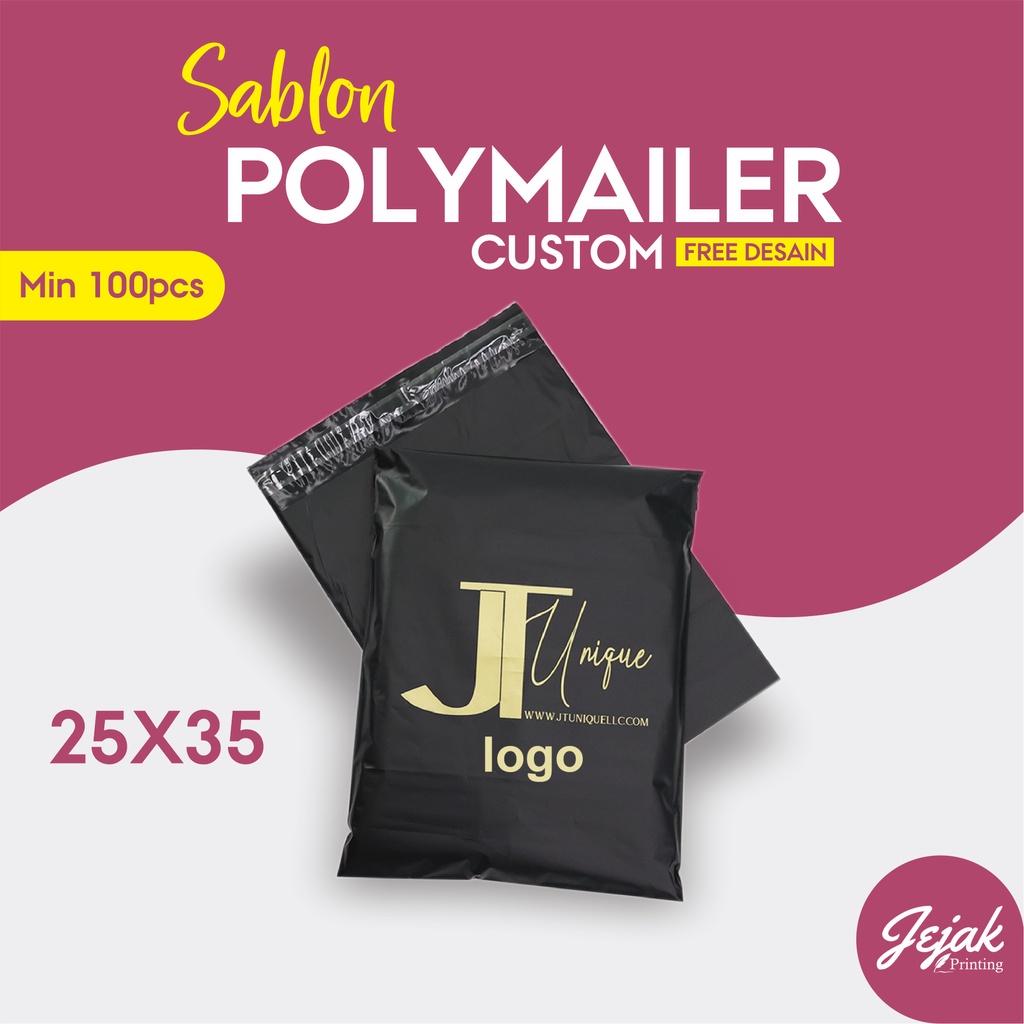 

Sablon Polymailer Custom Ukuran 25x35 Cm