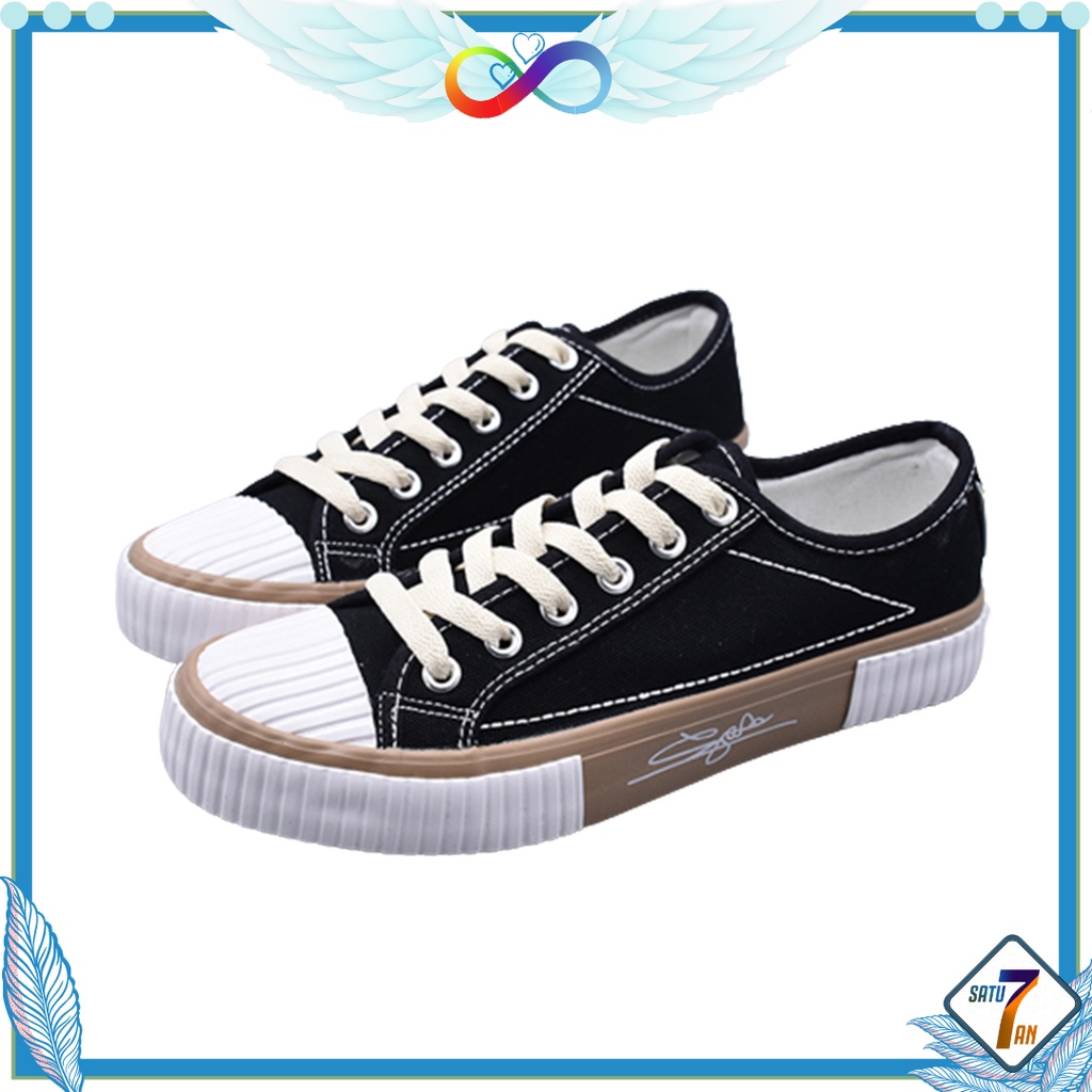 Satu7an SPT-09 Sepatu Kanvas Wanita Style Fashion Korea Kasual Sepatu Cewek Women Canvas Sneakers Shoes Import