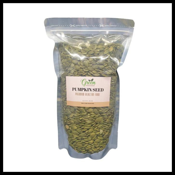 

DISKON TERBATAS !!! ORGANIC PUMPKIN SEED 1 KG PREMIUM - BIJI LABU ORGANIK 1000 GRAM TERLARIS