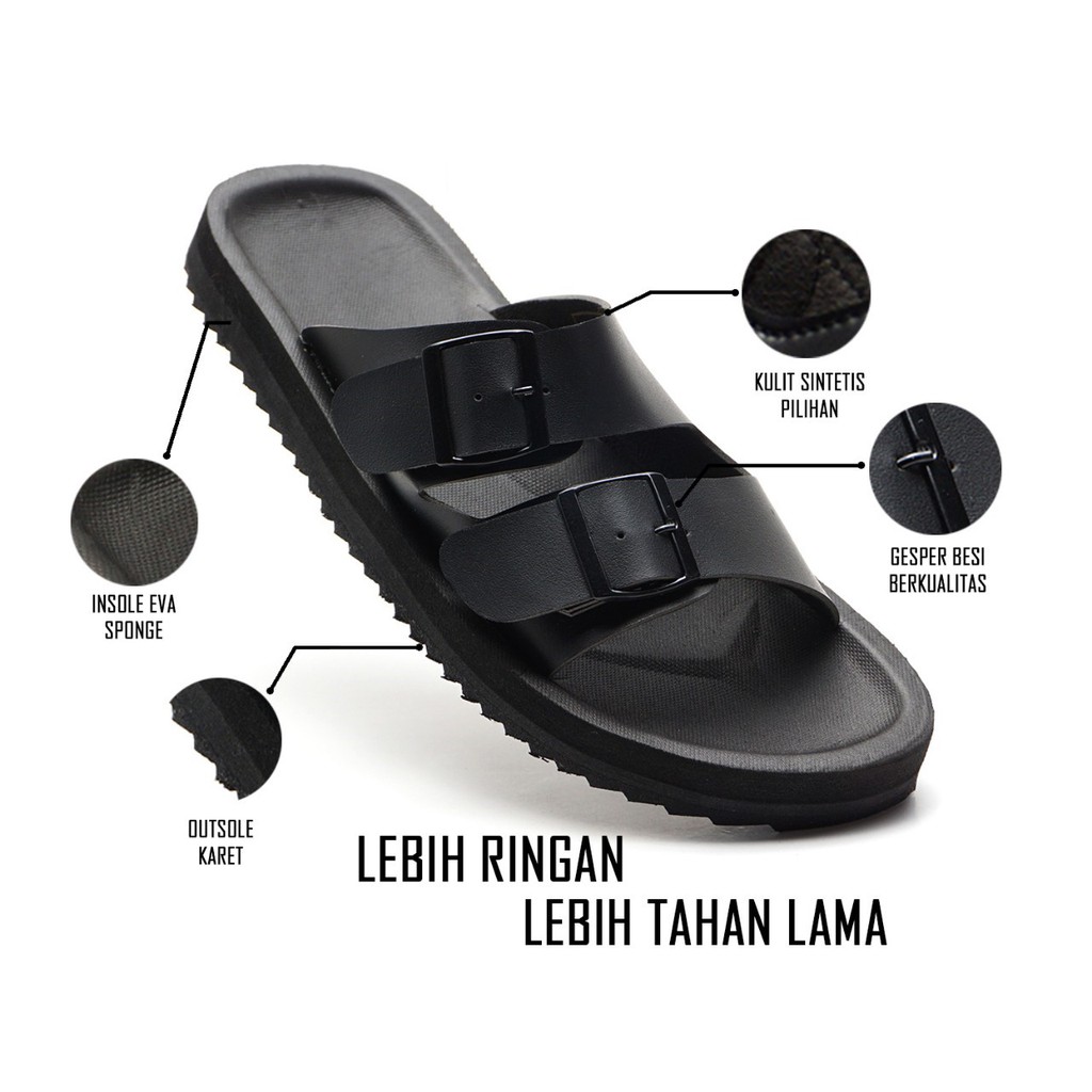 Proud Series | Sendal Original Jepit Kulit Santai Kasual Pria Cowok Sandal Footwear | FORIND x Joey