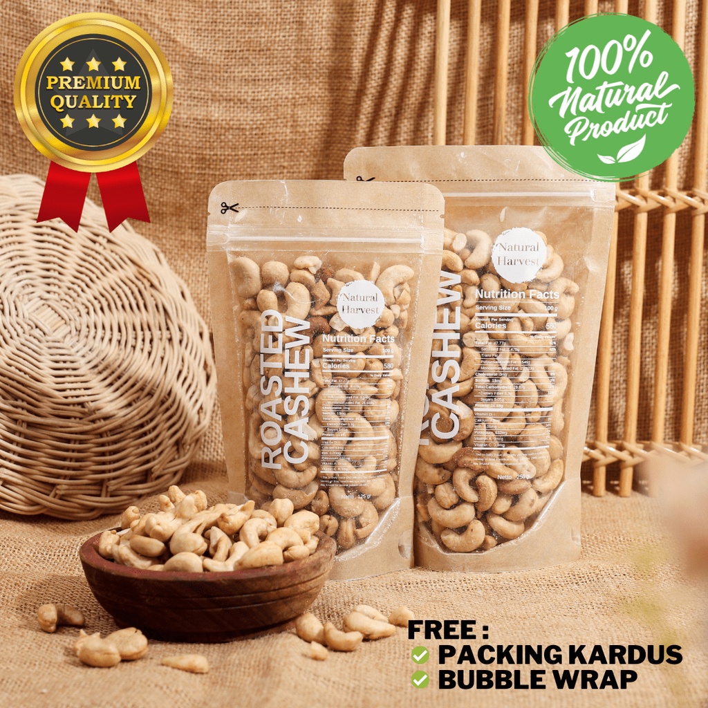 

Roasted Cashew / Kacang Mede Mete Panggang Original 250gr 500gr