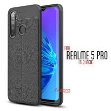 soft case Realme 5 / Realme 5 Pro Auto Focus Matte import High Quality - Hitam