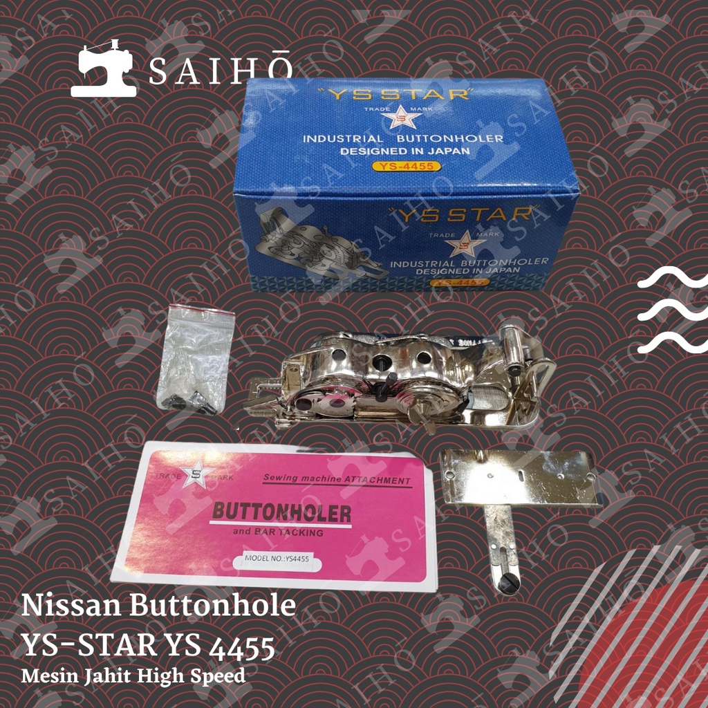 Alat Lubang Kancing YS-STAR YS 4455 Mesin Jahit High Speed