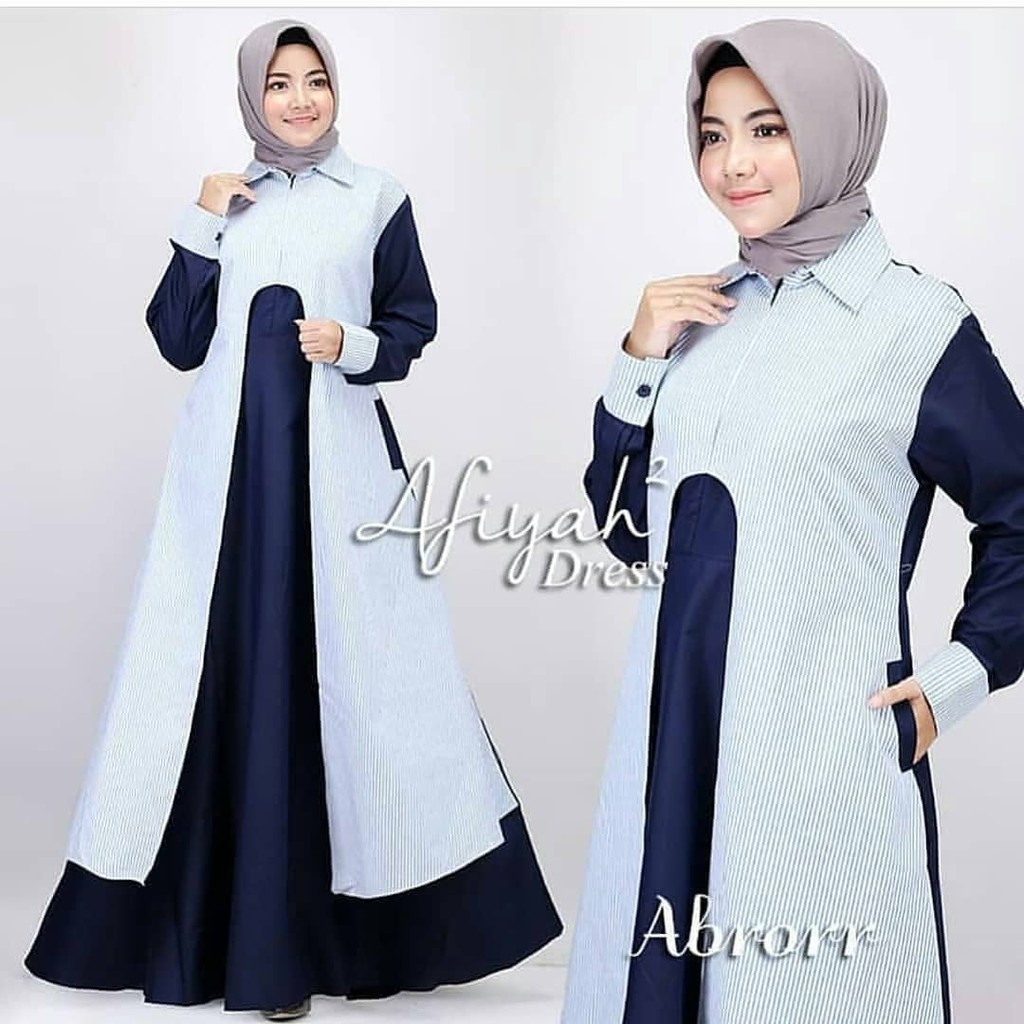 Baju Dress Afiyah Dress Gamis Dress Balotely Muslim Wanita Hijab Terbaru Termurah baju hamil