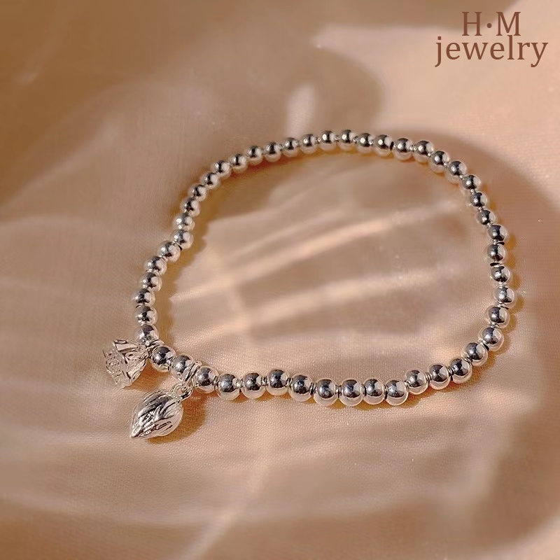 Gelang S925 Silver Biji Lotus