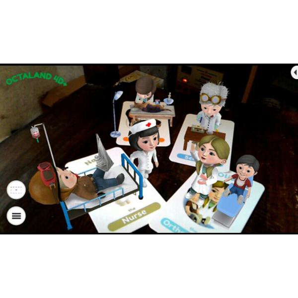 Kartu Octaland 4D TERLARIS | Kartu Animasi Profesi 4D  | Kartu Animasi Occuption 4D | Mainan Edukasi
