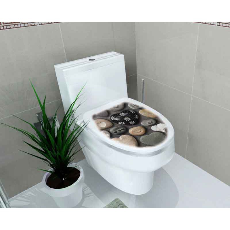 AURA - Sticker WC / Stiker Toilet / Stiker Kamar Mandi / Wallsticker Closet Love Stone