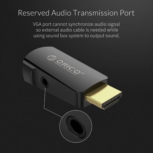 ORICO XD-HLFV HDMI to VGA Audio &amp; Video Convertor