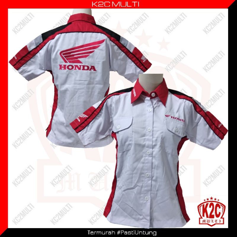 Baju Kemeja Seragam FLP Honda 1 Set - Wanita
