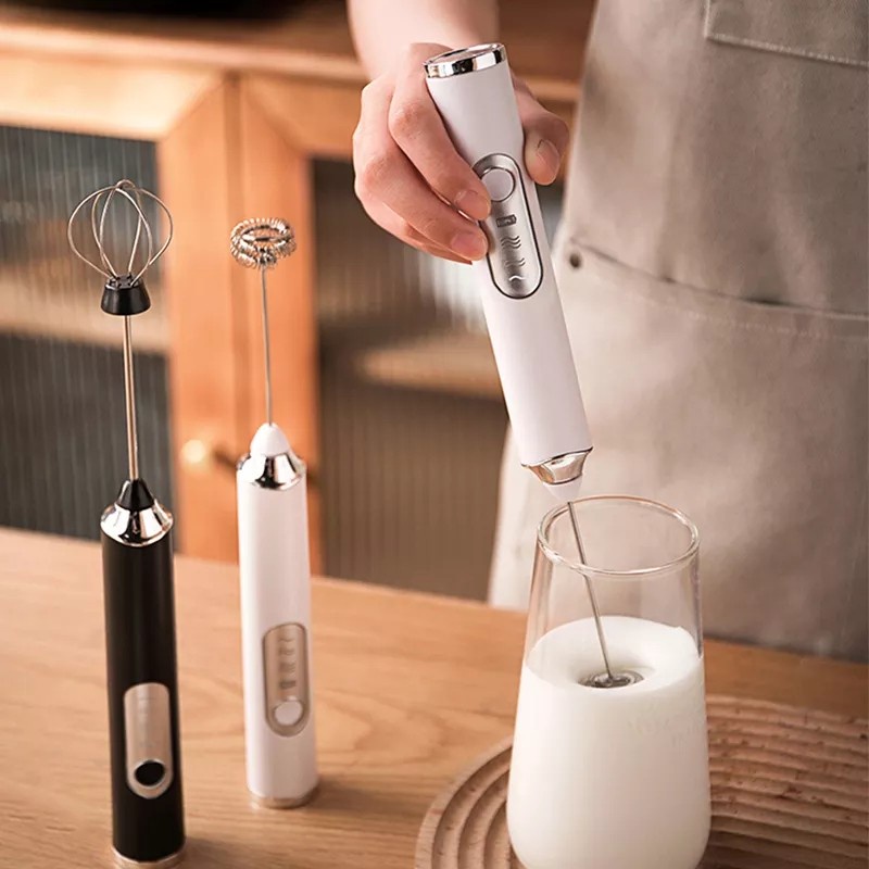 Pembuih Susu Pengocok Telur Handheld Blender Milk Frother Electric Mixer Mini