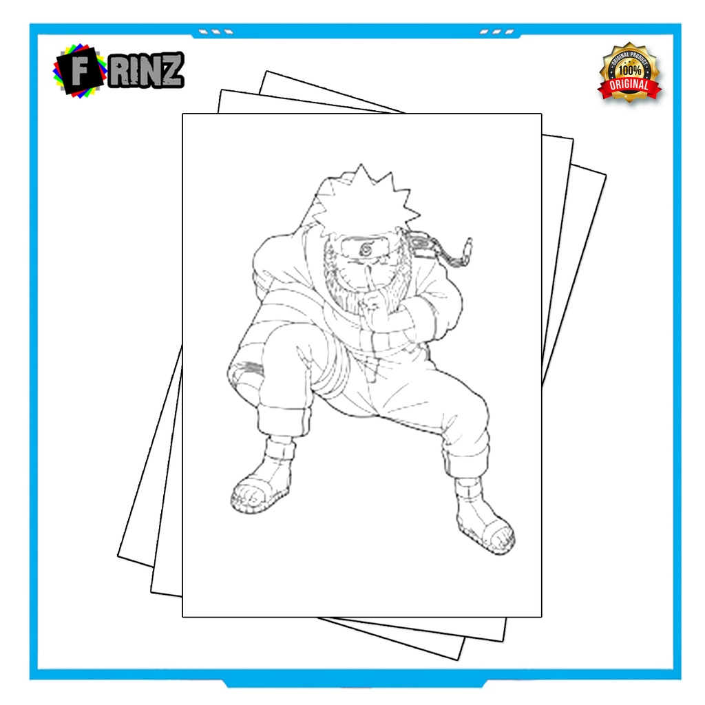 Gambar Sketsa Mewarnai ~ 11 . Naruto Part 1 / Seketsa Lukis / Drawing Sketch / Menggambar-06