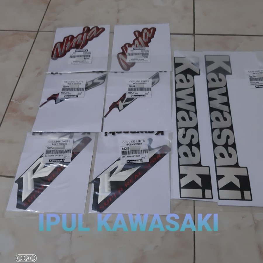stiker decal striping ninja rr old 2009 hitam original