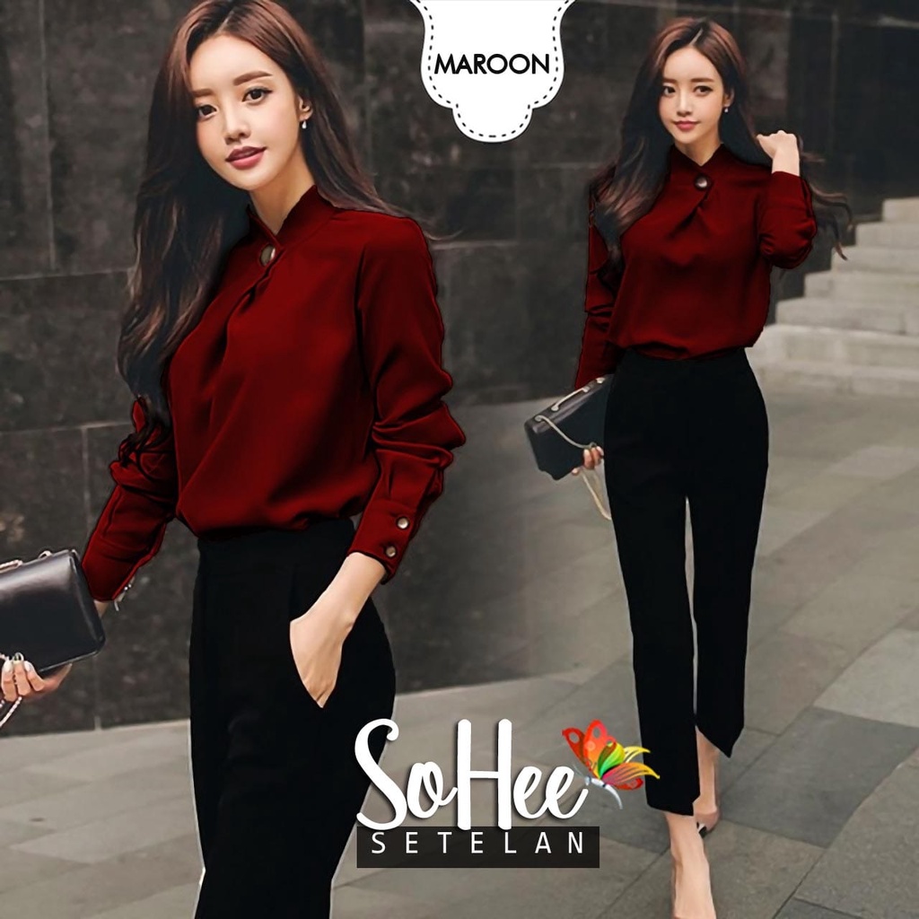 SET CELANA FASHION SOHEE, MOSCREPE, SETELAN