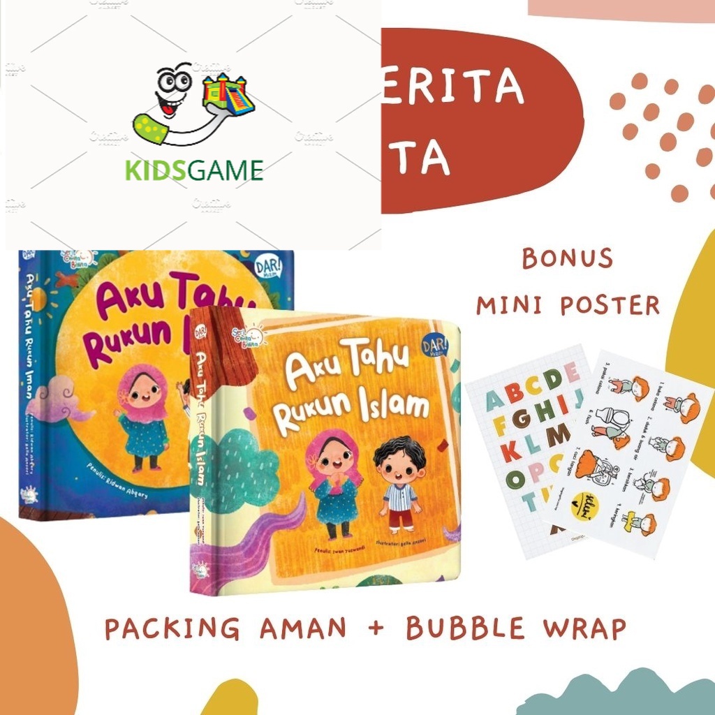 

BOARDBOOK ISLAMI / SERI CERITA BALITA AKU TAHU RUKUN ISLAM & AKU TAHU RUKUN IMAN