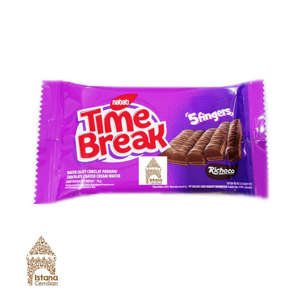 Nabati Time Break Wafer Cokelat / Keju / Banana SATUAN