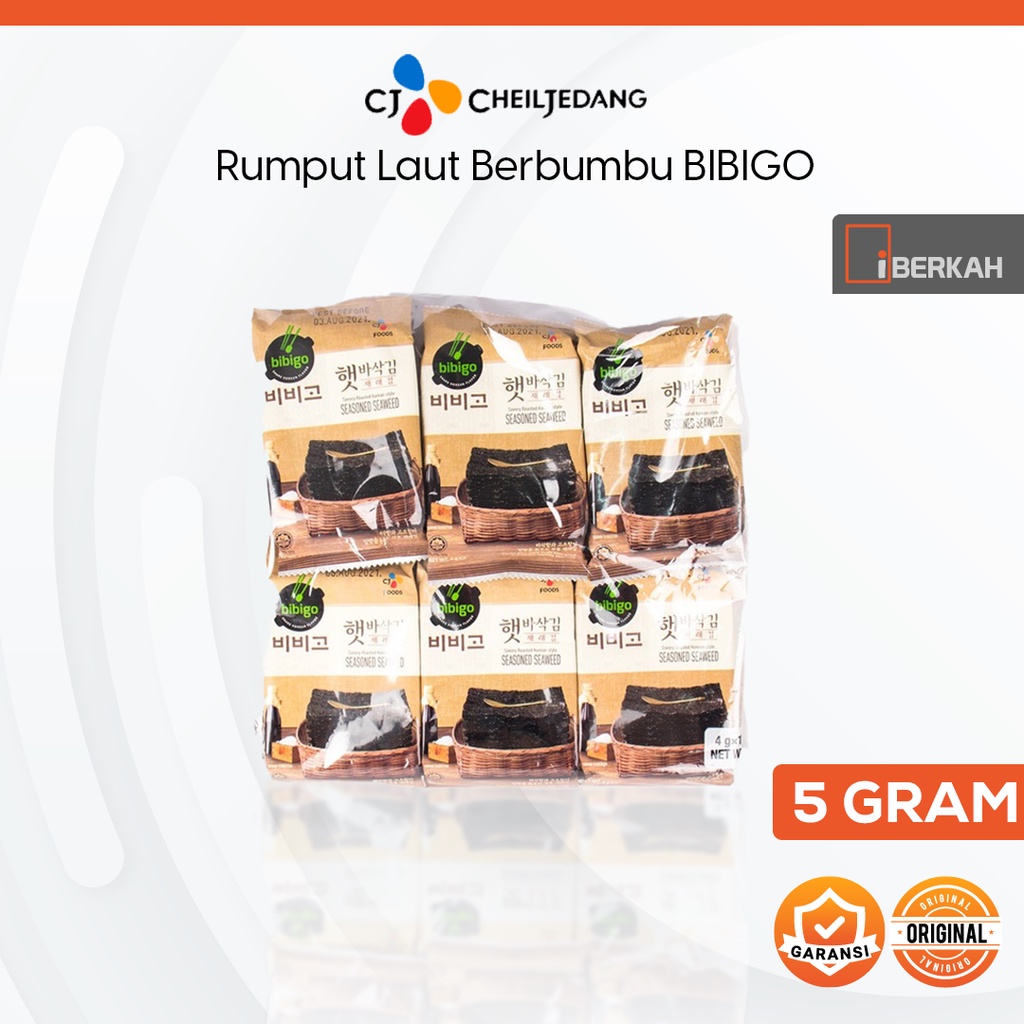 

Rumput Laut Berbumbu Korea BIBIGO 5 Gram - Original