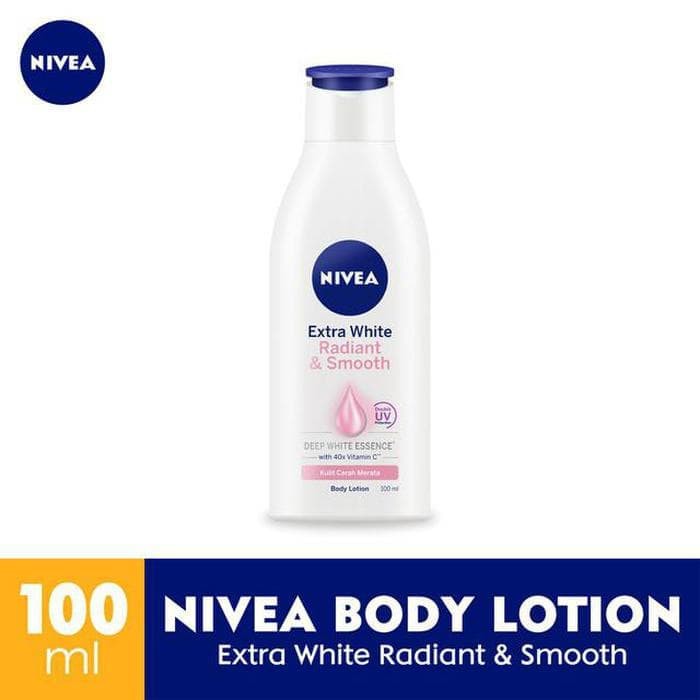 (BEST SELLER) NIVEA BODY LOTION EXTRA WHITE RADIANT SMOOTH DEEP WHITE 100ML
