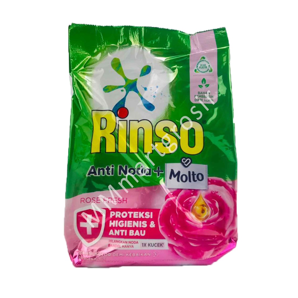 Rinso + Molto / Anti Noda / Detergent Bubuk / Rose Fresh / 1.8 KG