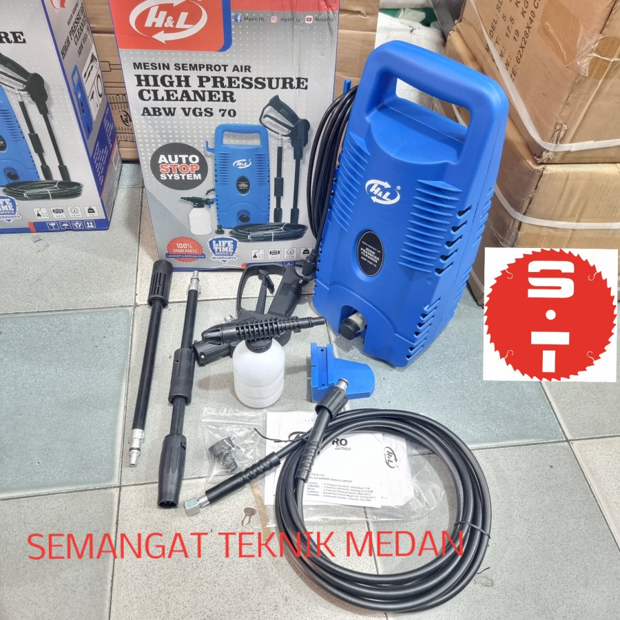 ABW-VGS70 MESIN STEAM CUCI MOBIL MOTOR JET CLEANER H&L ABW VGS 70