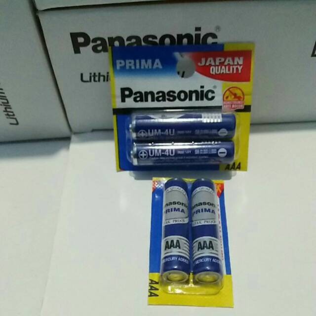 2 pcs Batre battery baterai panasonic AAA atau A3 Original japan quality