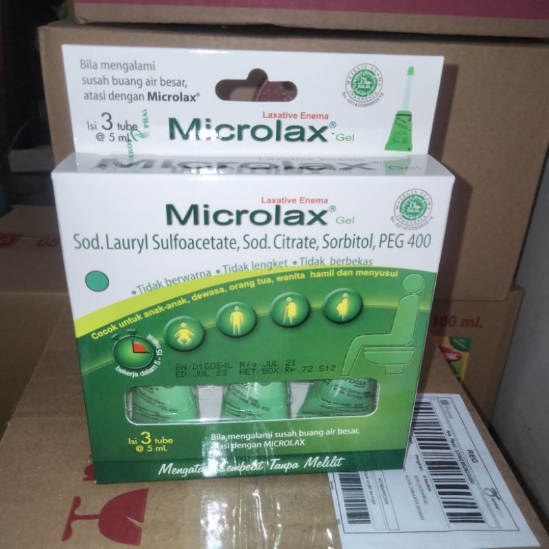 Microlax gel isi 1tube &amp; 3 tube @ 5ml / microlak