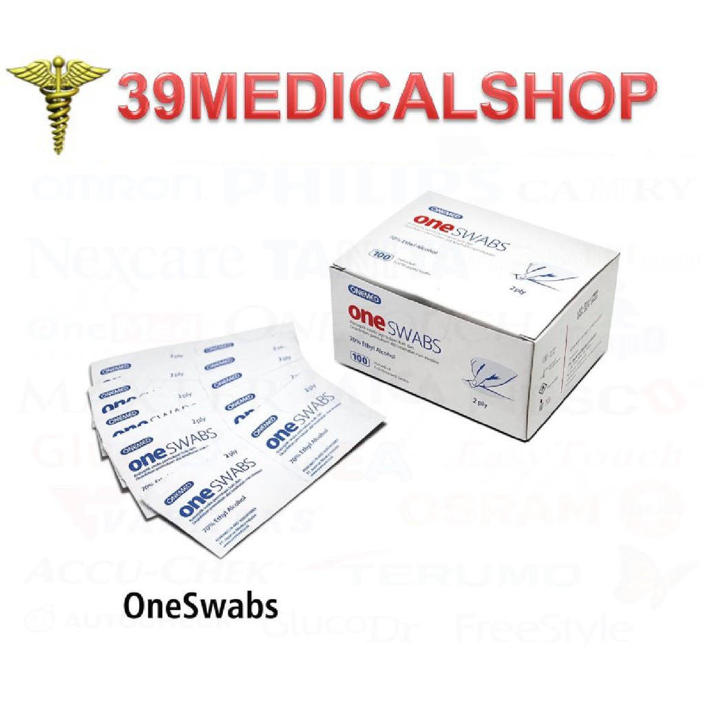 TISSUE ALKOHOL / ALKOHOL SWAB ONE MED (ONESWABS)