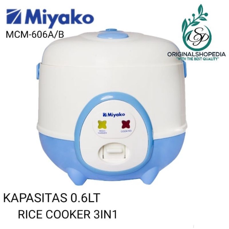 rice cooker mini miyako 0 6 liter mcm 606 a   b