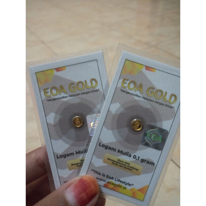 LOGAM MULIA EMAS EOA GOLD 0,1GRAM / LOGAM MULIA / ANTAM