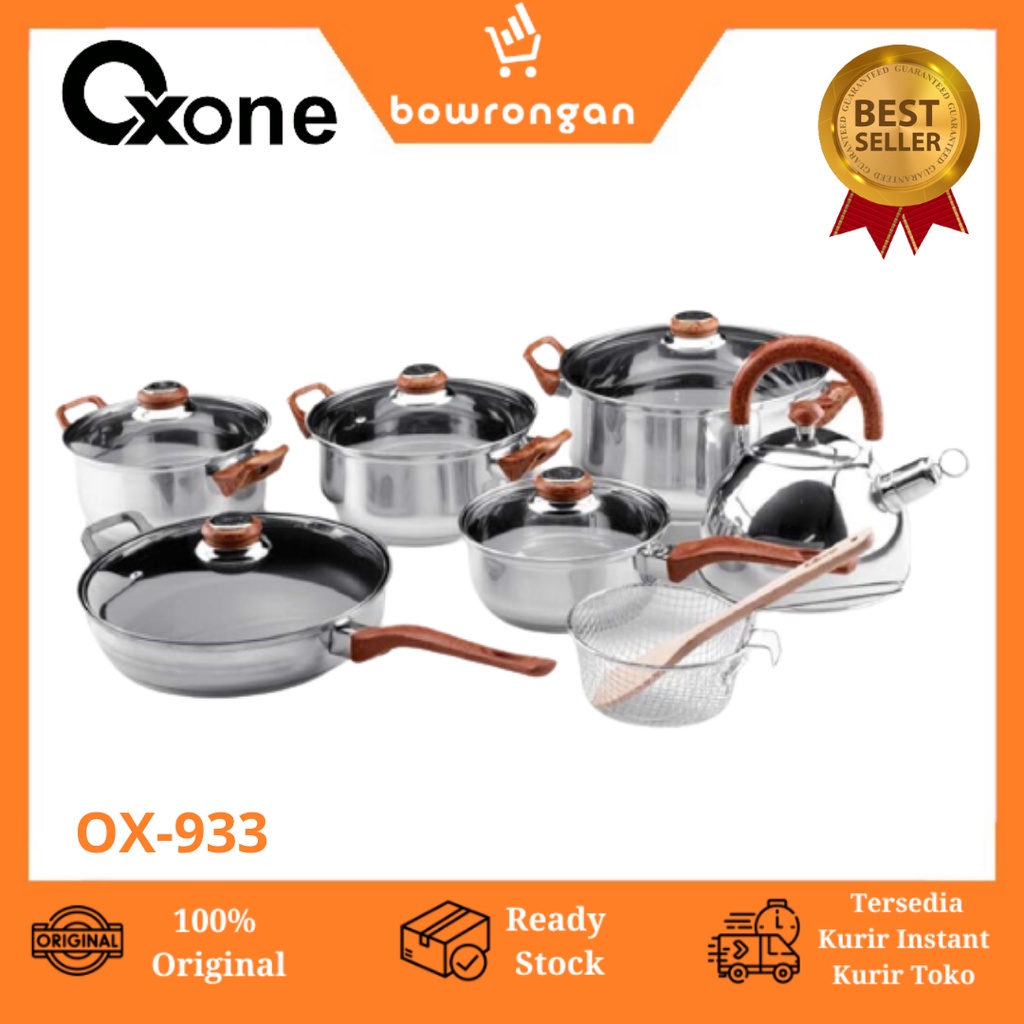 OXONE Panci Set Eco Cookware Set Stainless Alat Masak OX-933