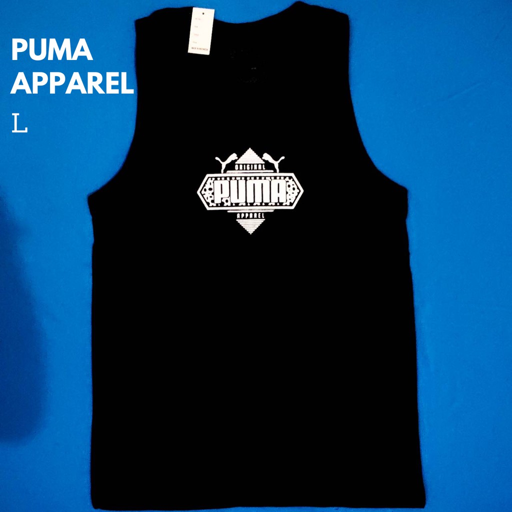 Singlet Spandex Hitam Pria Murah Puma Apparel L