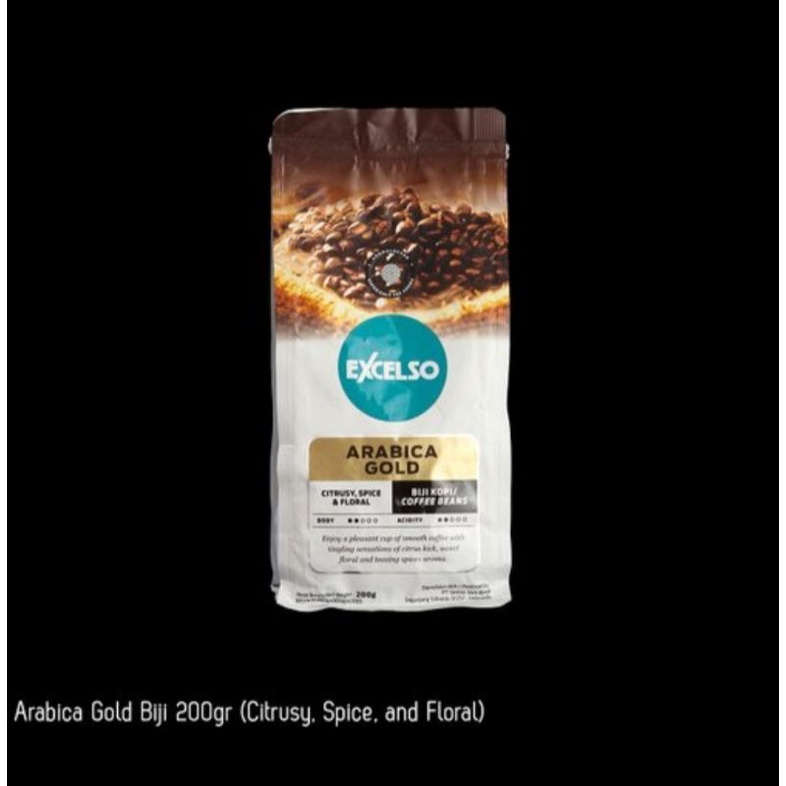 

Kopi Excelso Arabica Gold Biji 200gr