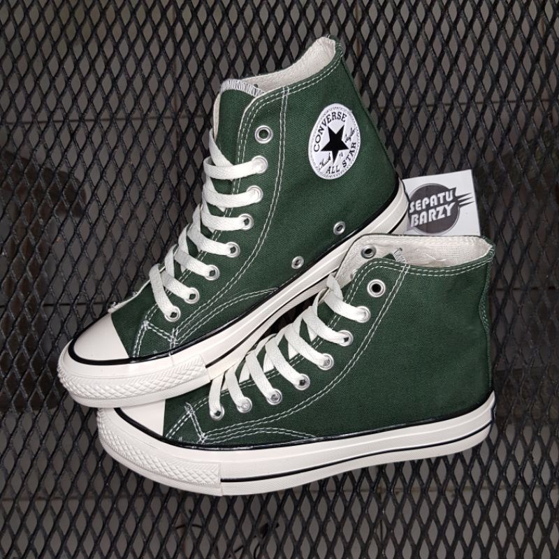 COD SEPATU CONVERSE 70S HI HIJAU TUA ARMY PREMIUM