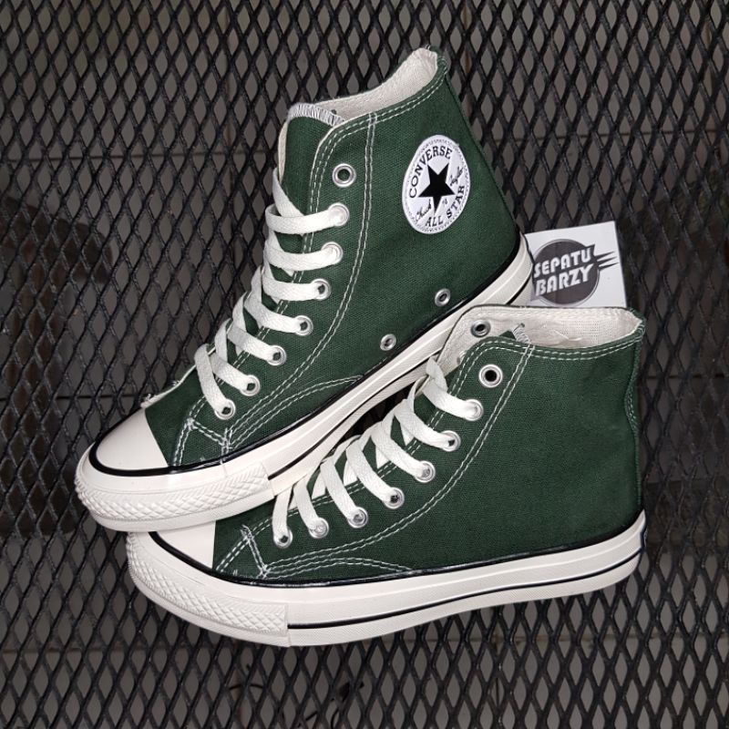 COD SEPATU CONVERSE 70S HI HIJAU TUA ARMY PREMIUM