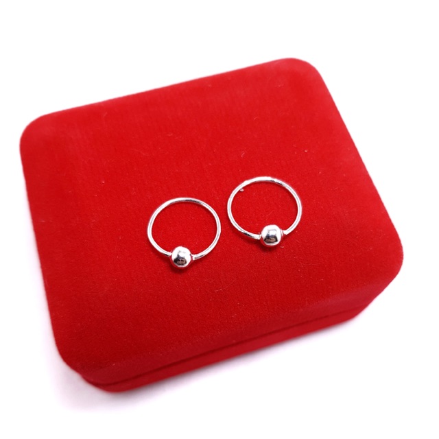 Anting Bayi Emas Putih 75 % Baby Earring 750