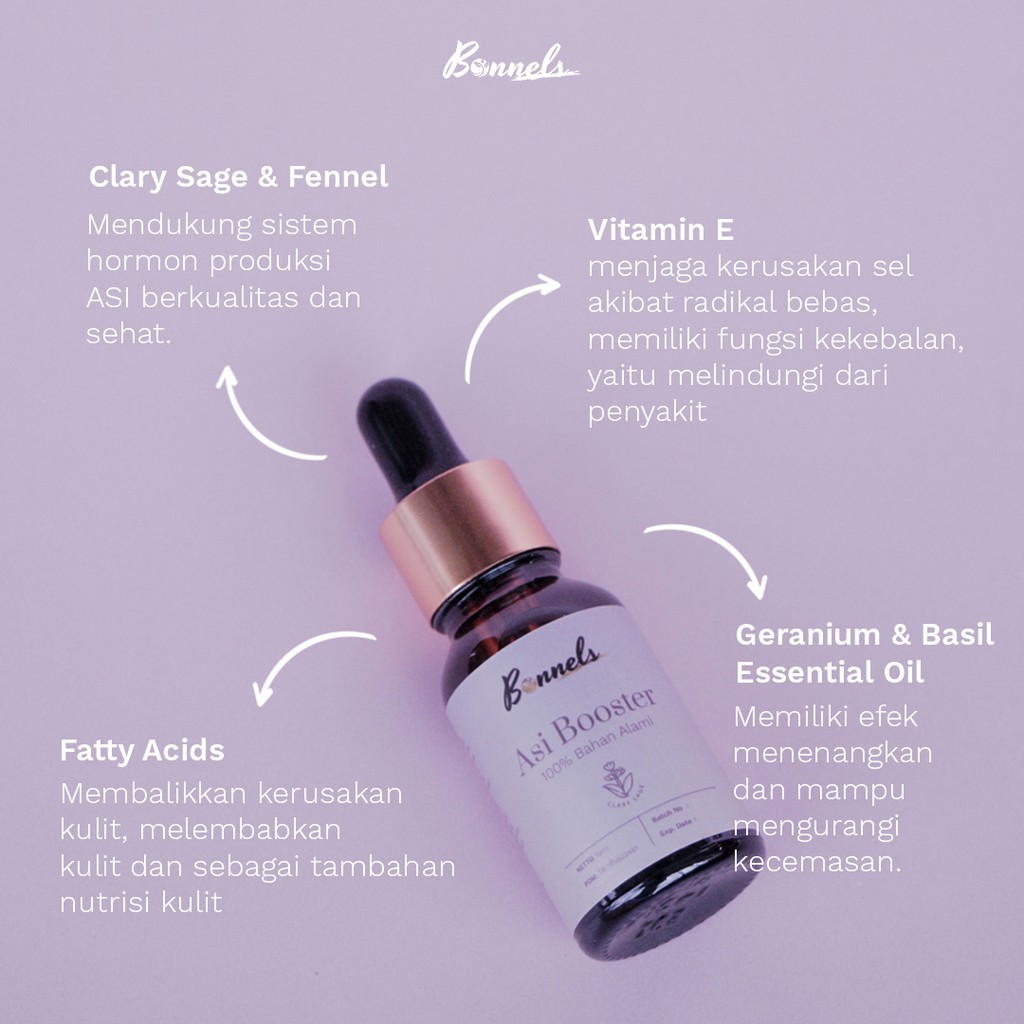 Bonnels ASI Booster Essential Oil Minyak Esensial Pelancar ASI 15ml