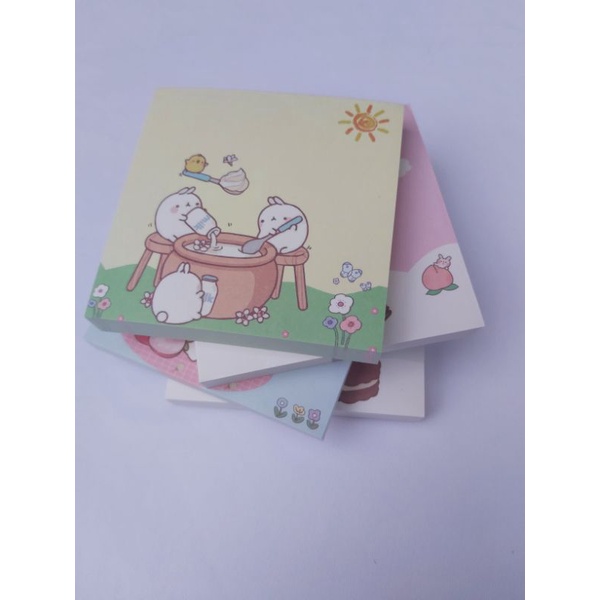 MEMO PAD aesthetic cute design karakter animasi molang-7