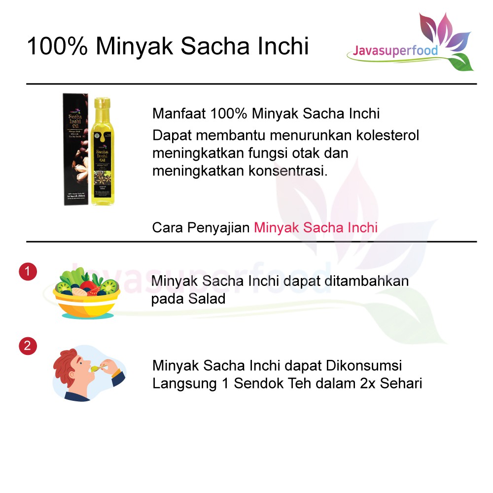 SACHA INCHI OIL / MINYAK SACHA INCHI 250ml